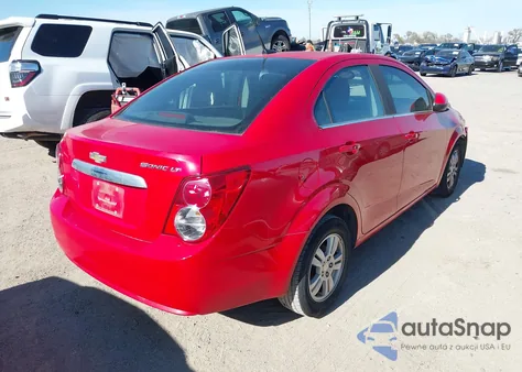 2013 Chevrolet Sonic Lt Auto z USA, uszkodzony, nr VIN 1G1JC5SH4D4156058